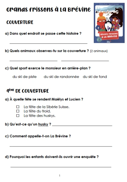 Les enquêtes de Maëlys - 21 questionnaires