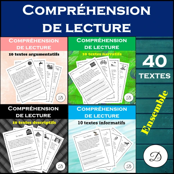 Compréhension de lecture - 40 textes