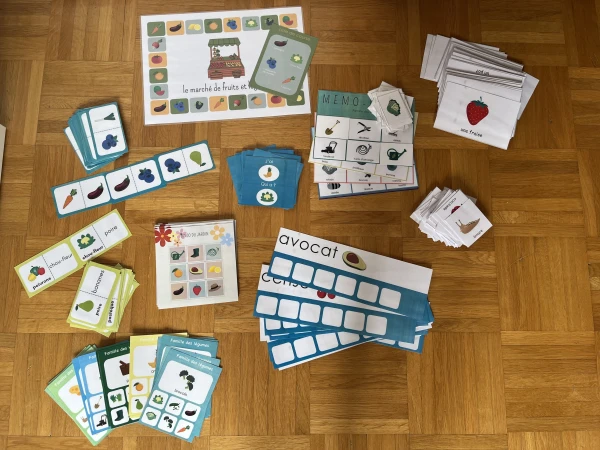 Divers jeux de vocabulaire - jardin