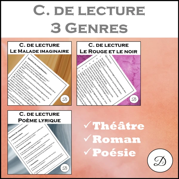 Compréhension de lecture - 3 Genres