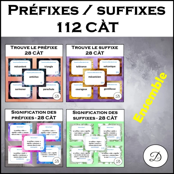 Préfixes et suffixes - 112 CÀT