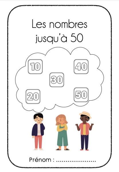 Les nombres jusqu'à 50 - 3P