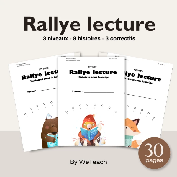 Rallye lecture d'hiver : 3 niveaux