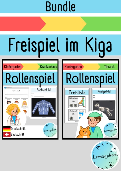 Materialsammlung Freispiel im Kindergarten