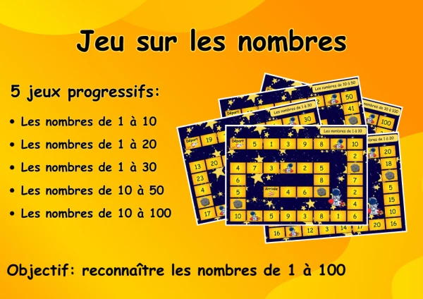 5 jeux progressifs sur les nombres