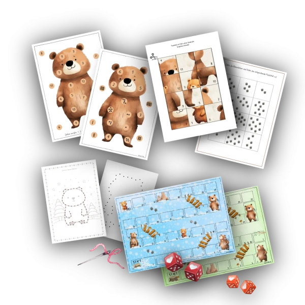 🐻 Ensemble de matériel pour les jeux de l'ours