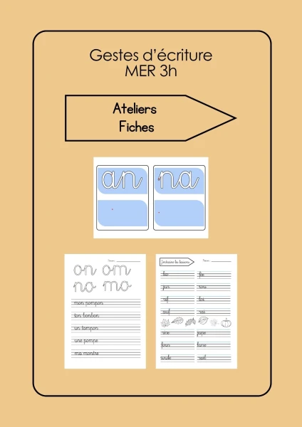 Ecriture 3H - Fiches & ateliers