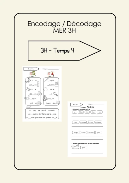Fiches de sons - Temps 4
