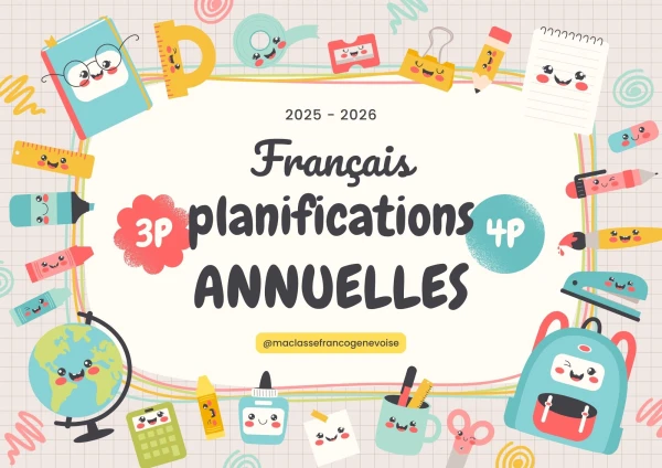 3P-4P planifications annuelles de français 2025-2026