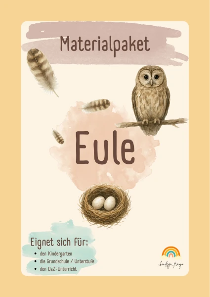 Materialpaket Eule 🦉🪺