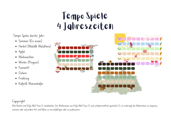 Tempo Spiele Spiele durchs Jahr