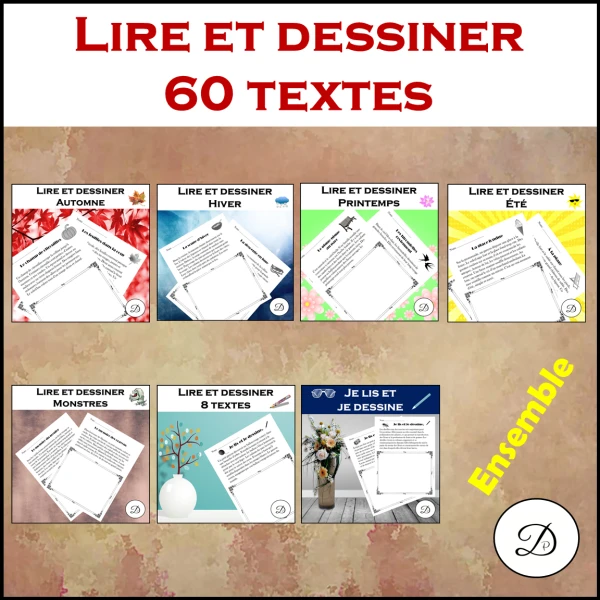 Lire et dessiner - 60 textes