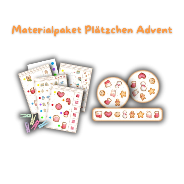 🌟Paquet de matériel de biscuits Noël Avent