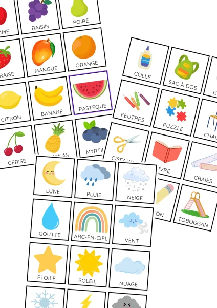 Etiquettes de vocabulaire