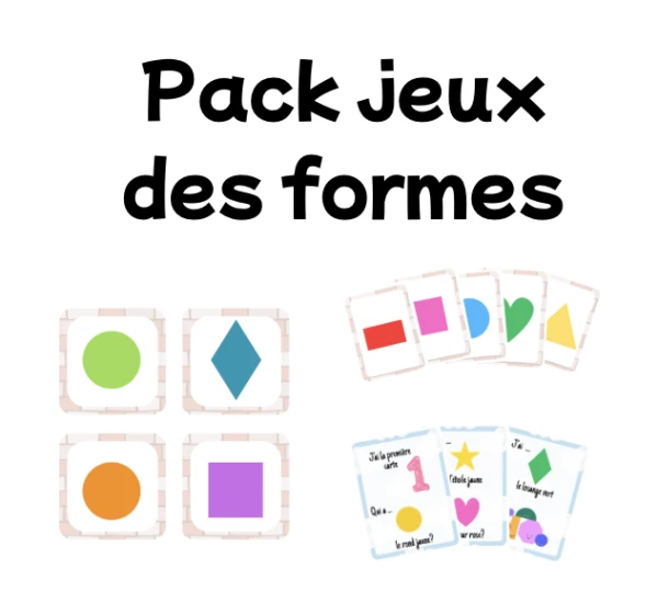 Pack jeux des formes
