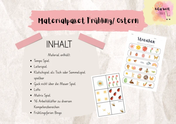 Materialpaket Frühling/ Ostern