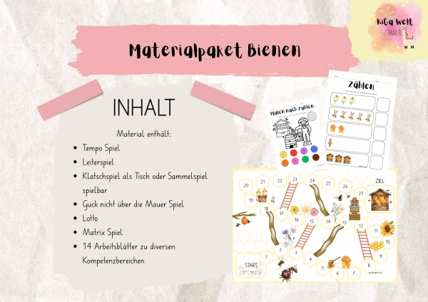 Materialpaket Bienen