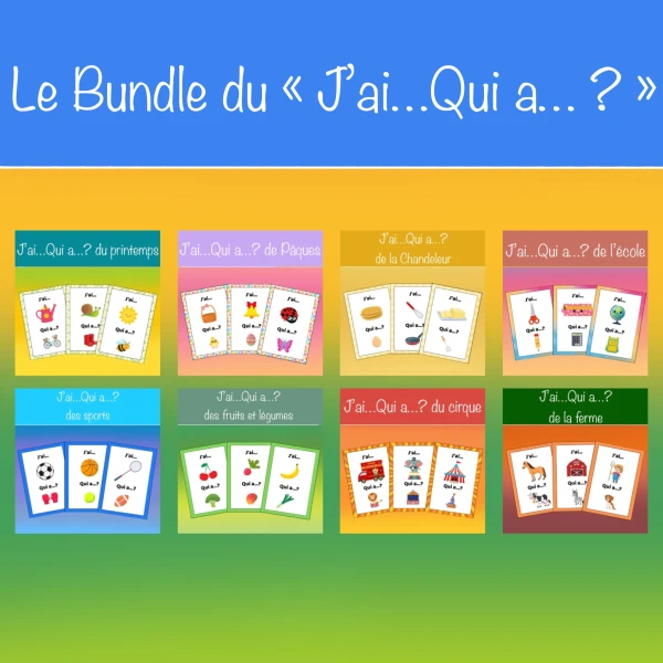 Le Bundle du "J'ai...Qui a...?" 2