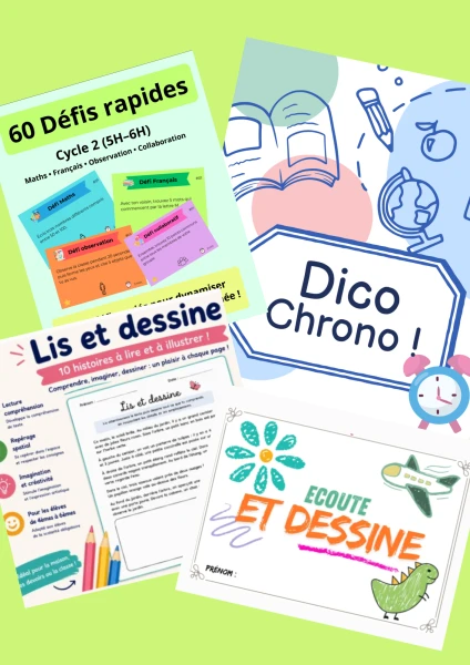 🎒 Pack Cycle 2 – Compréhension, Dictionnaire & Défis