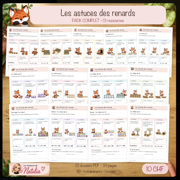 PACK COMPLET 🦊 Les astuces des renards | 13 ressources pour 10 CHF 🦊