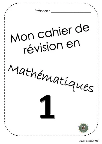 Cahier de révision maths 3P