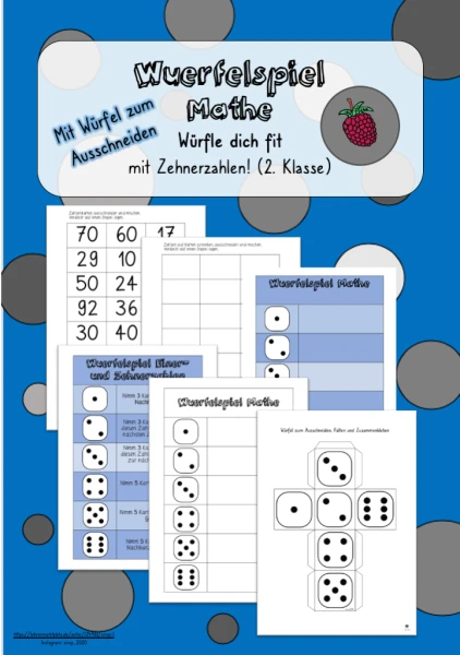 Würfelspiel Mathe - Würfle dich fit! (2. Klasse)