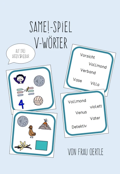 Same!-Spiel zu den v-Wörter