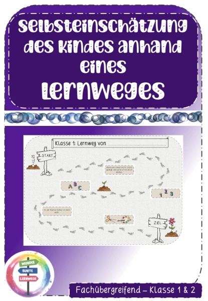 SELBSTEINSCHÄTZUNG mit Kompetenzen anhand eines Lernweges - Grundlage für Standortgespräche - Fachübergreifend - Klasse 1 & 2