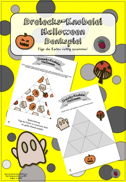 Dreiecks Knobelei Halloween (Denkspiel)