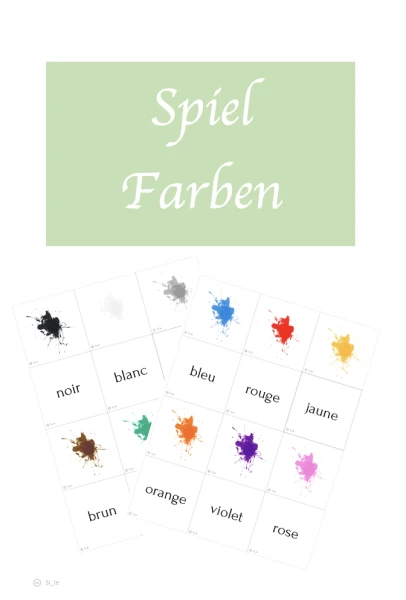 Trouver la paire : couleurs