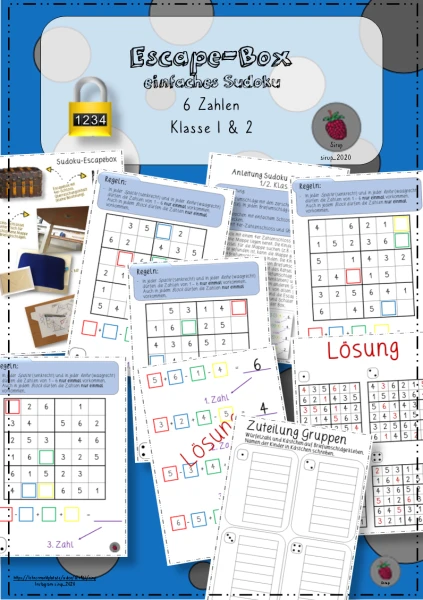 Sudoku-Escape Box (einfaches Sudoku)