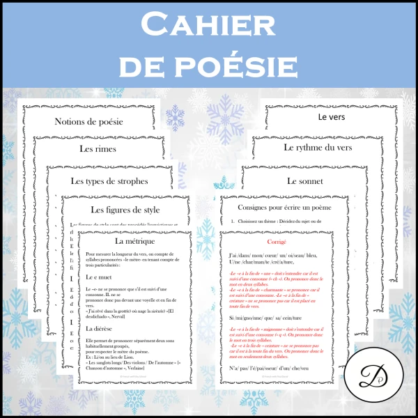 Cahier de poésie