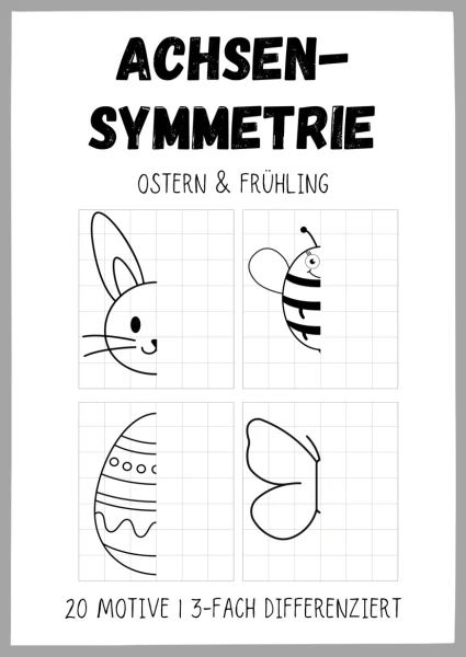 Ostern & Frühling - Achsensymmetrie