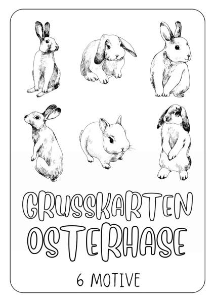 Ostern - Ausmalbilder & Grusskarten