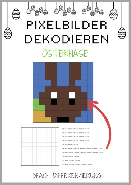 Pixelbilder dekodieren - Küken