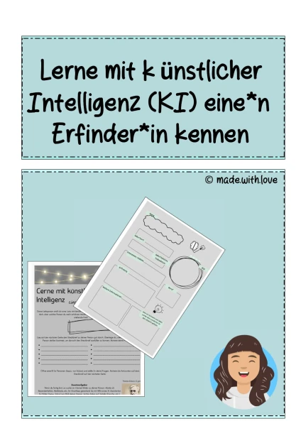 Lerne mit künstlicher Intelligenz eine*n Erfinder*in kennen