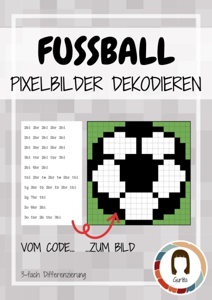 Pixel Fussball dekodieren