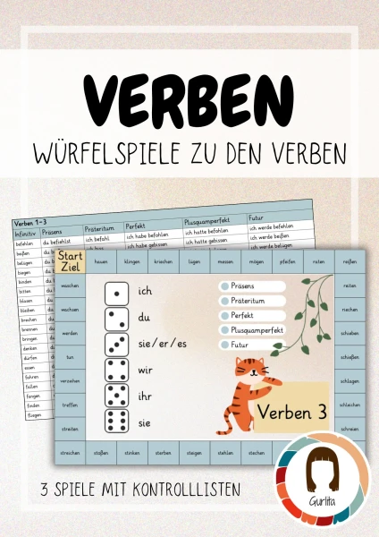 Würfelspiele Verben