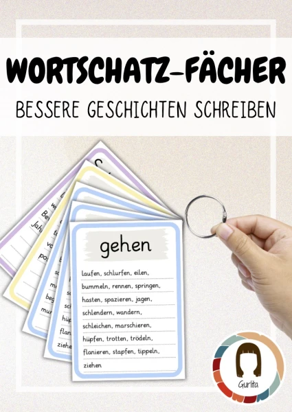 Fächer bessere Geschichten schreiben: Wortfelder & Satzanfänge