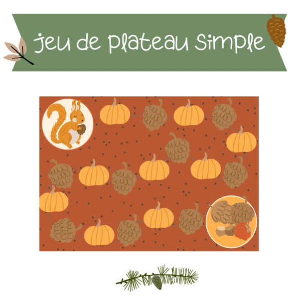 Jeu de plateau simple AUTOMNE
