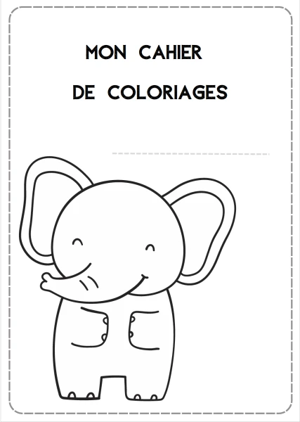 Cahier de coloriages - Thème de la Savane