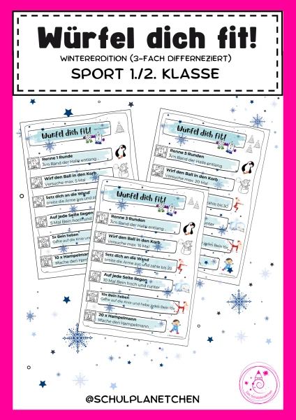 Würfel dich fit! - Winter Edition (Sport Grundschule)