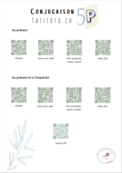 Conjugaison 5P Code Qr Tatitotu