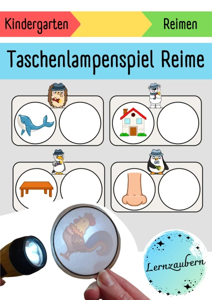 Taschenlampenspiel: Reime (phonologische Bewusstheit)