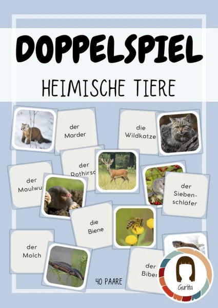 Paare heimische Tiere