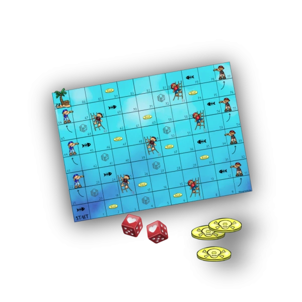 🏴‍☠️ Jeu de l'échelle des pirates Jeu de dés Mer