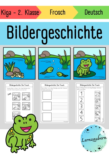 Bildergeschichte: Der Frosch (Lebenszyklus)