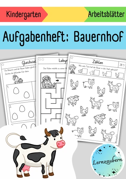 Aufgabenheft Bauernhof (Kindergarten)