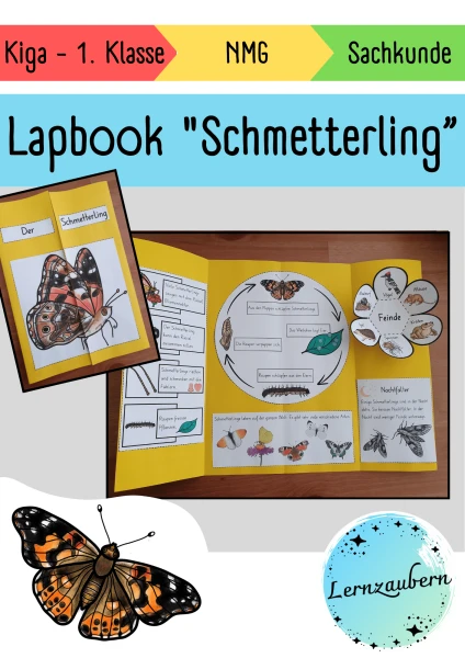 Lapbook für den Kindergarten: Schmetterling