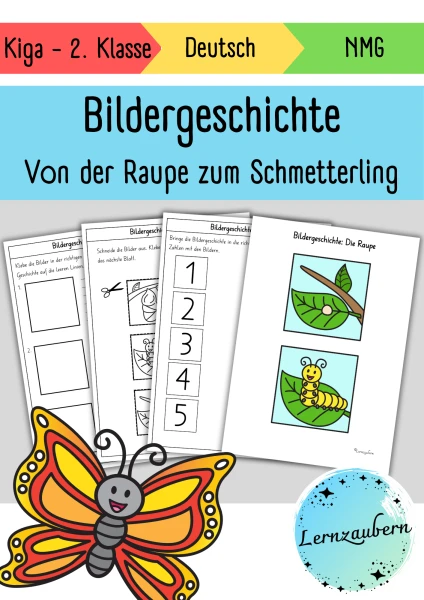 Bildergeschichte: Von der Raupe zum Schmetterling
